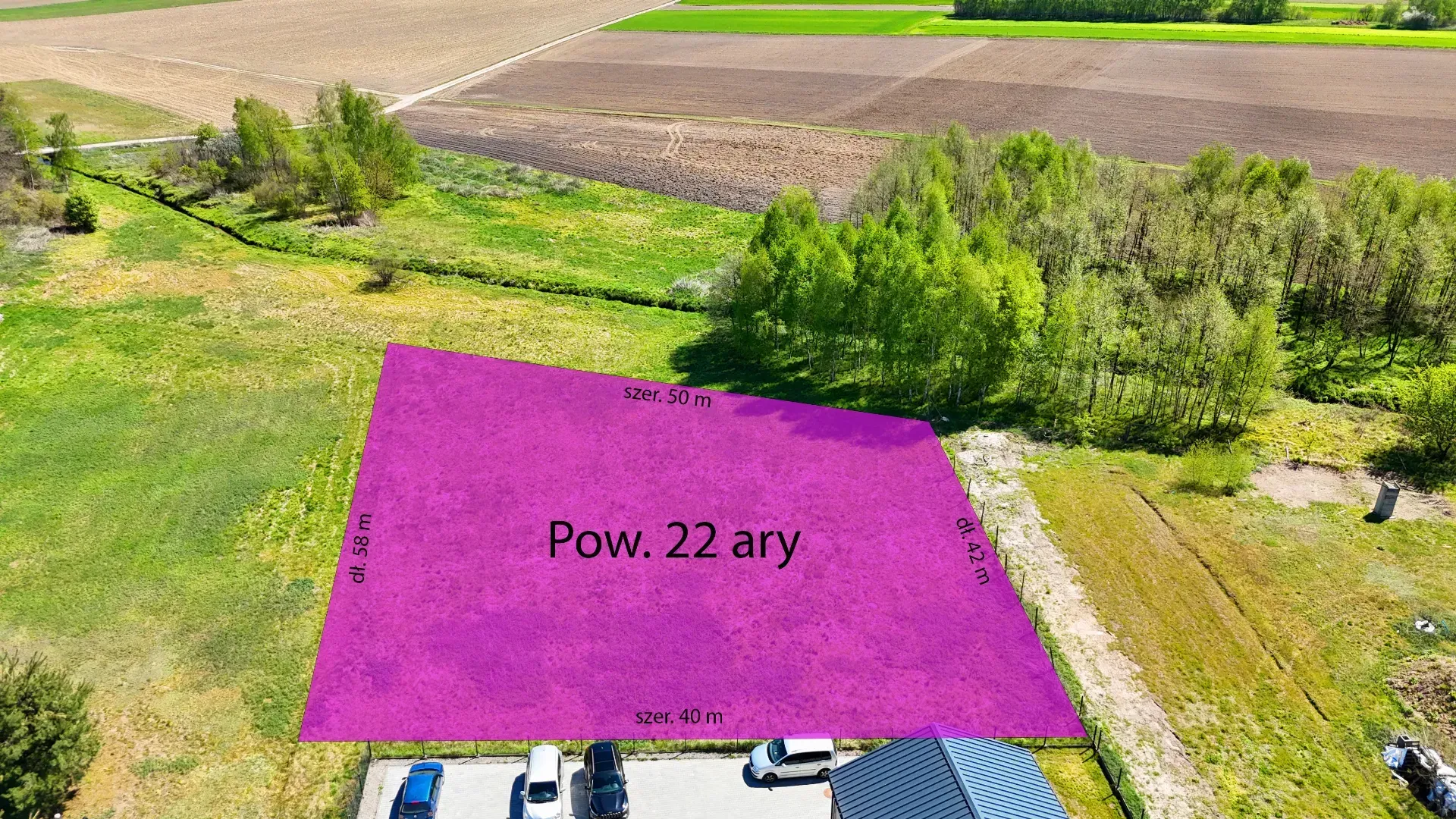 Działka budowlano-rolna – Wola Rzędzińska 2