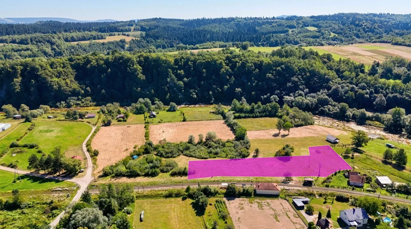 Działka rekreacyjna 46 arów nad Osławą 2